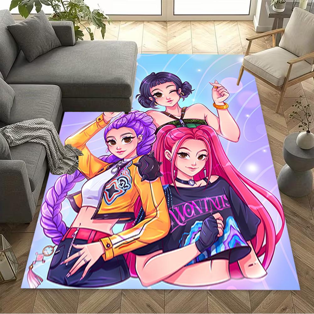Colorful Friends Party Floor Rug Office Rug Suitable for Outdoor Kitchen Playrooms Game Room Anti-slip Rug Decorate Offices