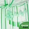 Eco Friendly Green Streamers with White Party Decor 4 Rolls Green Crepe Paper Streamer for Birthday Party Streamers for Backdrop