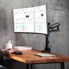 AVLT Dual Monitor Arm, 17-32 Inch, Supports Two Monitors, 7kg Weight Capacity Each, Multi-Angle Adjustment, Mechanical Spring, VESA Compatible,