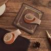 1/2 Stück Vintage Rose Kaffee Doppelseitige Magnetische Lesezeichen-Clips Für Männer Frauen Retro PU-Leder Magnetische Lesezeichen Lesezeichen