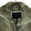 UNTITLED Long Sleeve Rabbit Fur Jacket 2 Brown Women Used