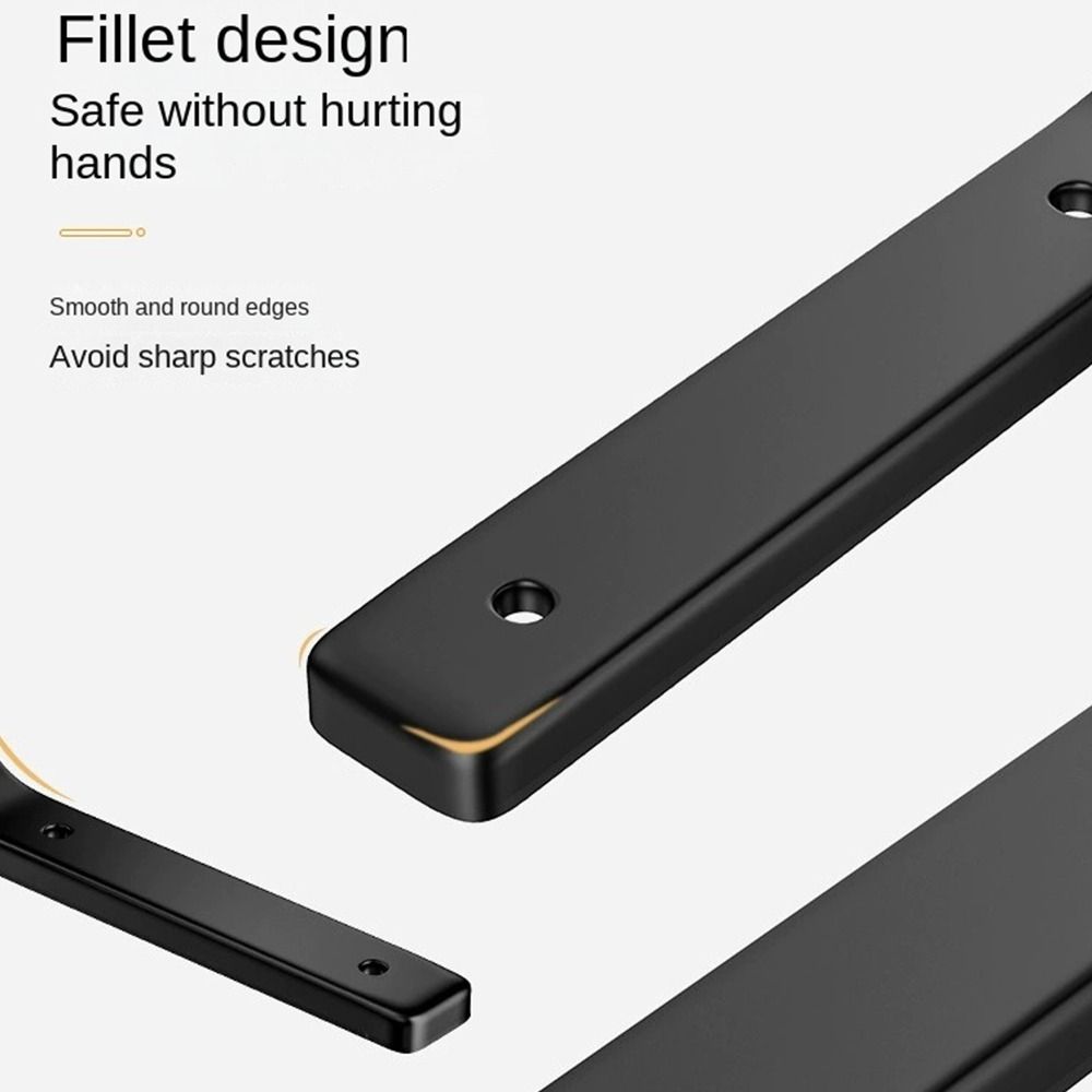 2pcs Thickened Shelf Bracket Wall Mounted Fixed Bracket Multifunctional Shelf Support Desk