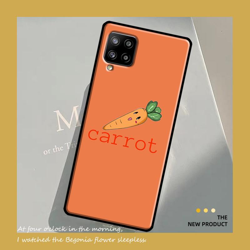 Carrot Vegetable Food Case For Samsung Galaxy A54 A34 A52 A32 A22 A12 A13 A14 A23 A33 A53 A73 A51 A71 Cover
