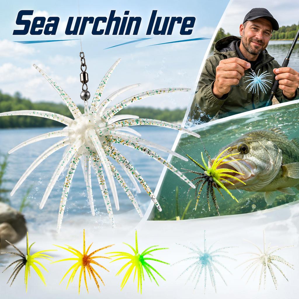 Sea Urchin Soft Fishing for Trout Realistic Soft Plastic Swimbaits Fishing Tackle