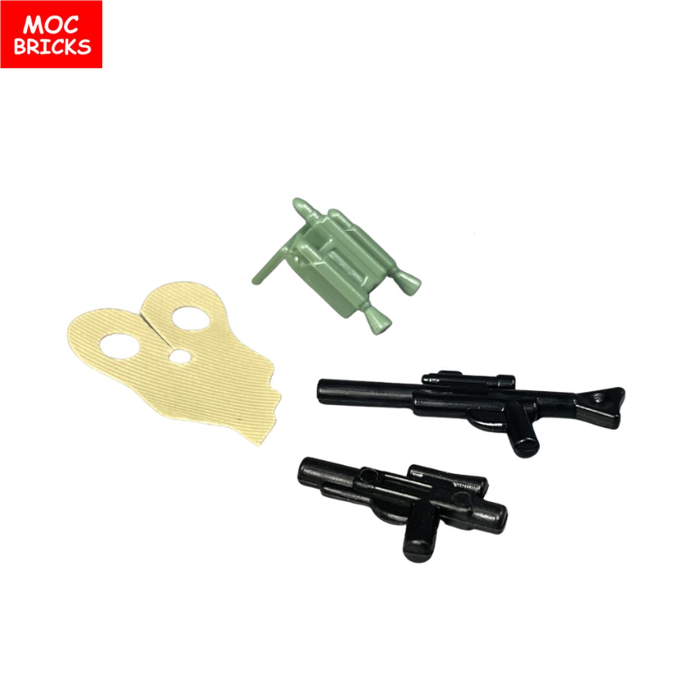 Yiran Toy Boys Moc Bricks Wars Soldier Clone Helmet Rocket Cape Backpack For Building Blocks Playthings Parts Attachment 'S Dolls