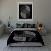 Striped abstract semicircles Bedding Duvet cover sets Duvet covers Pillowcases gifts (1 * Duvet Cover 2 * Pillowcases, without duvet insert)
