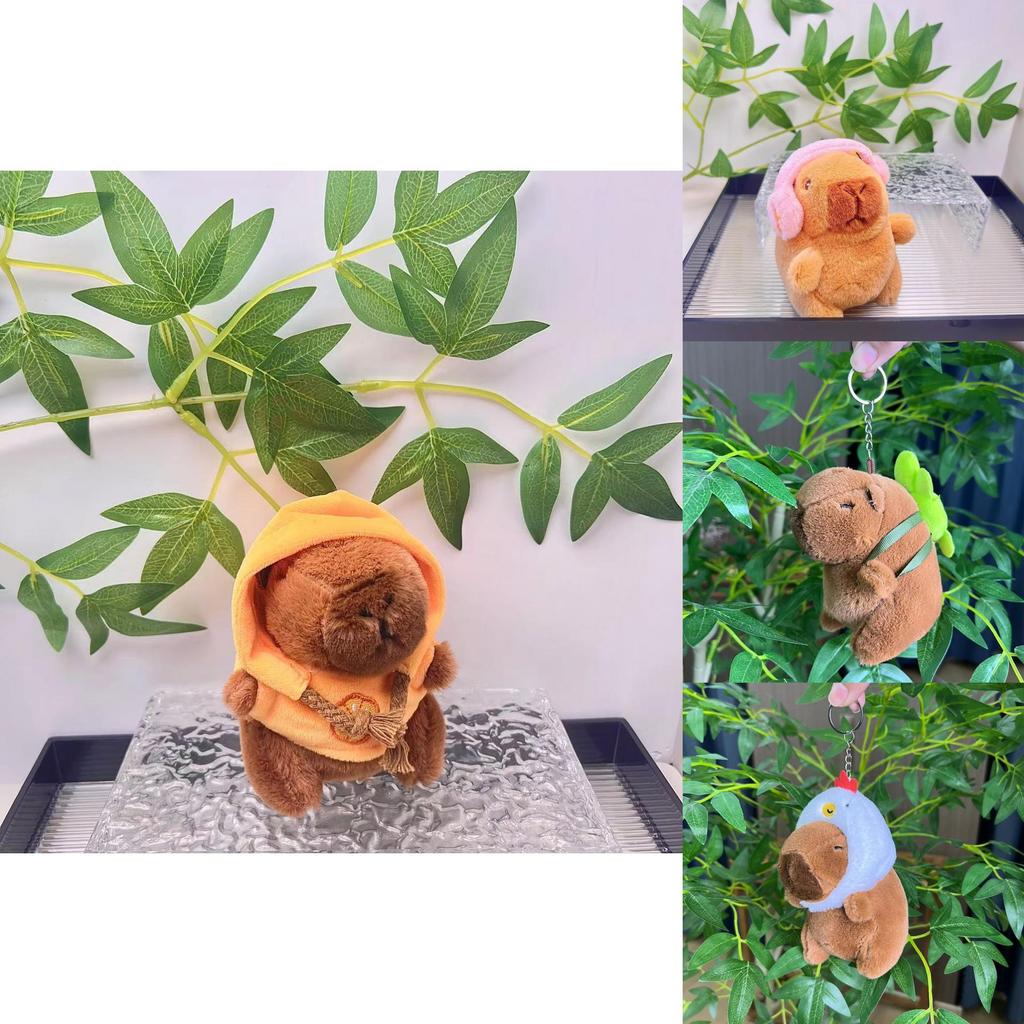 Soft And Cuddly Capybara Plush Doll Keychain Great For Kids And Animal Lovers