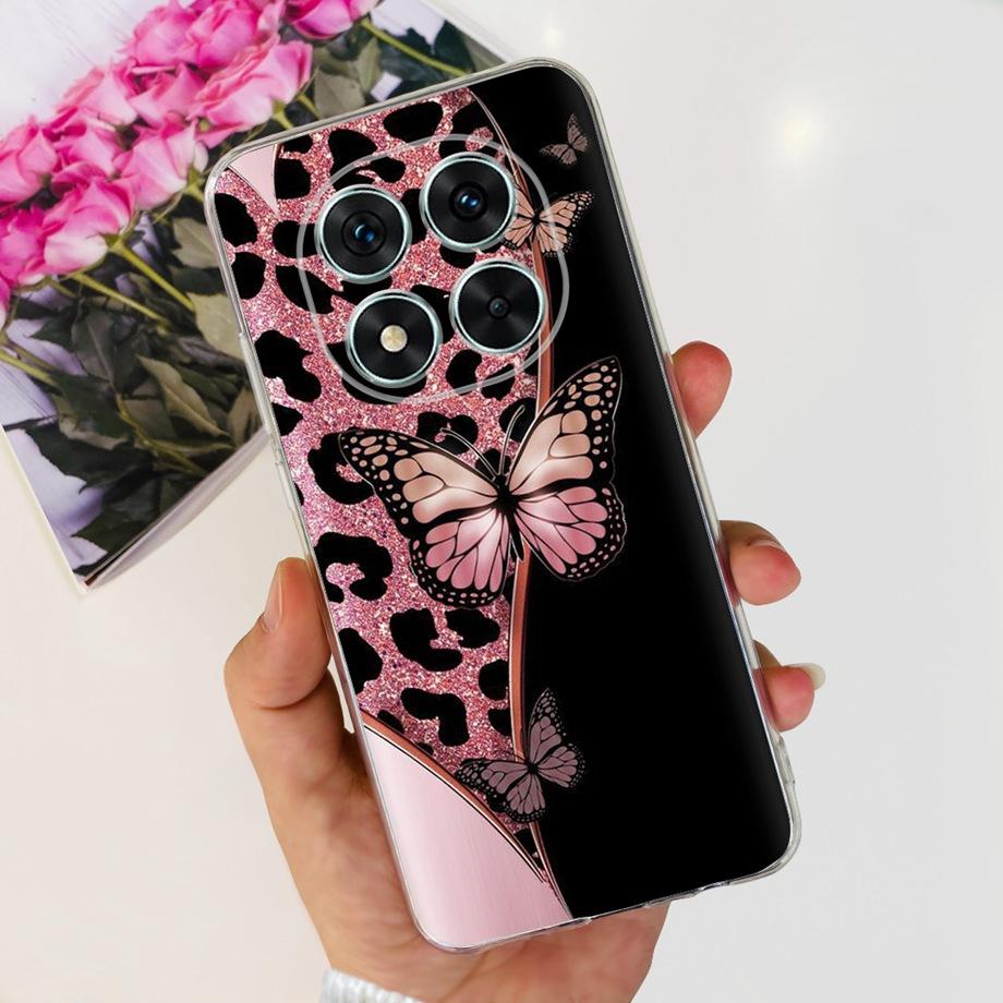 For Xiaomi Redmi Note 14 14Pro Case Coque Soft Silicone Back Cover Flower Butterfly Love Heart Clear Funda Redmi Note14 Pro Capa