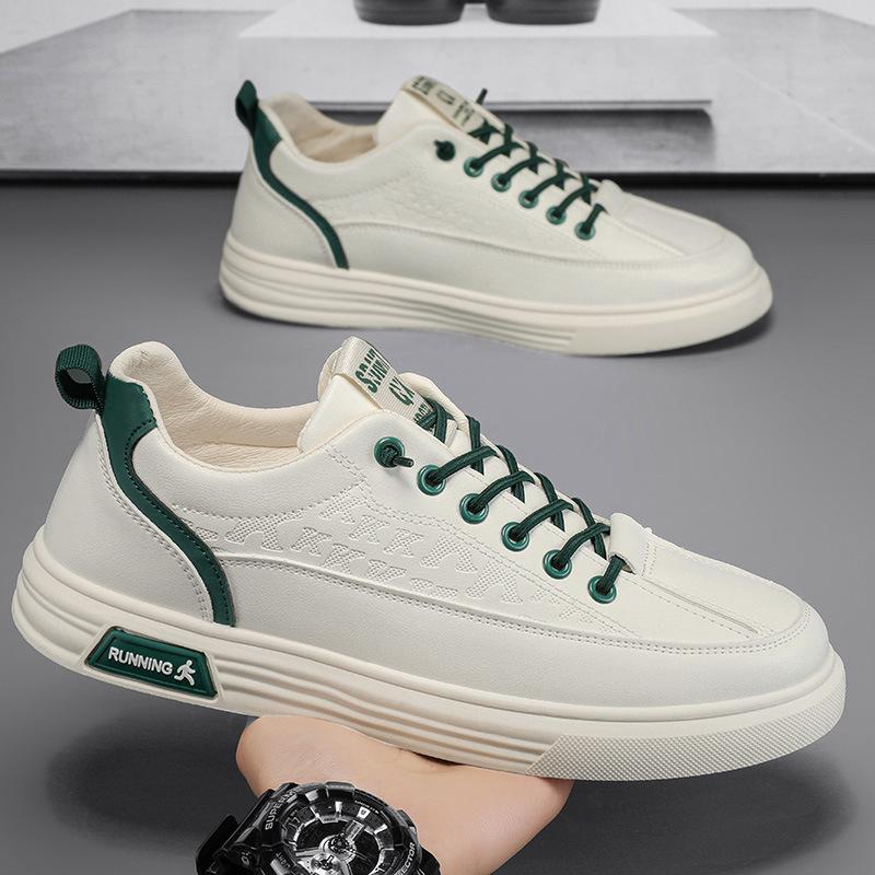 Summer Pilot Casual Shoes Sports Flat Shoes Non-slip Waterproof Little White Leather Shoes Spring