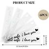 6 Pcs Car Mirror Decals Drive Safe I Love You, 4.7” Waterproof High-Adhesion Car Rearview Stickers in 3 Colors, Motivational Decor for Women, Daily
