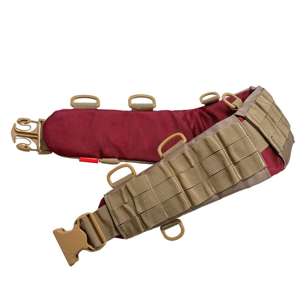 FISHMAN System Dark 78cm Wide X 11cm High BT-003 Belt, Red/Khaki,