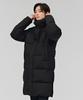 Chasecult Unisex Basic Hooded Long Padded Jumper - Black