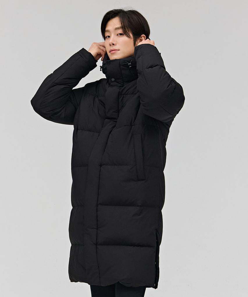 Chasecult Unisex Basic Hooded Long Padded Jumper - Black