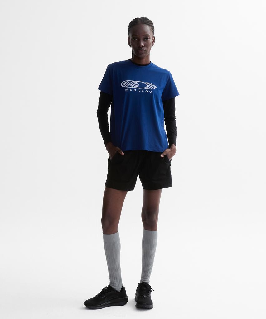 Minasu Venode Three Track Logo Active Tshirts_Blue (Basic Fit)