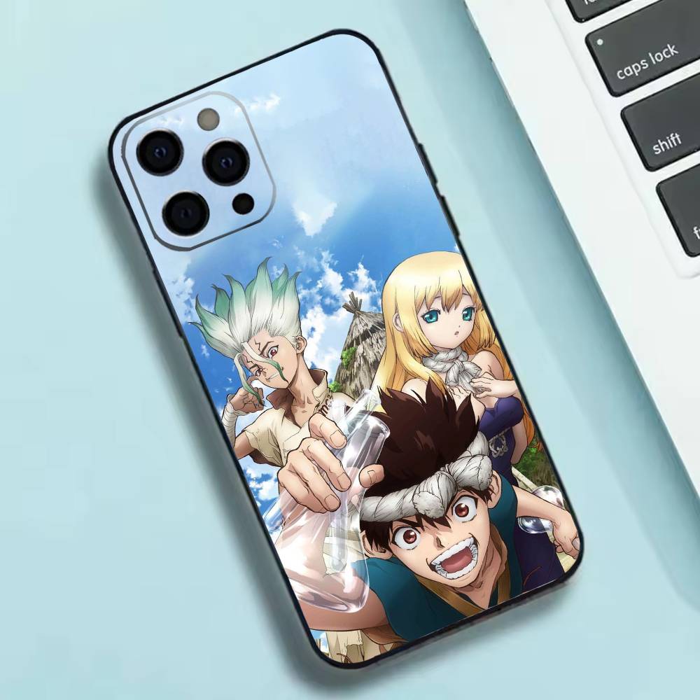 Anime Dr. S-STONE  Phone Case Silicone Soft For IPhone 17 16 15 14 13 12 11 X XR Plus Pro Max Plus