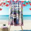 Summer Camp Island cartoon 2D Flat Print Beach Towel, Large Soft Quick Dry Towel for Beach Camping SwimmingXSTJ0915530
