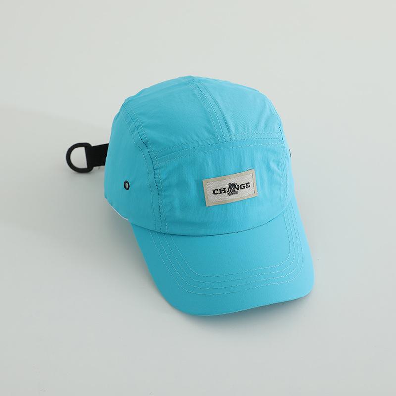 Fashion Hat popular children's English alphabet small label outdoor breathable quick-drying hat European and American hot-selling sunshade windproof