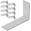 Carpenter's Angle, Construction Connector, Steel, Galvanized, 50X80X25Mm, 100Pcs