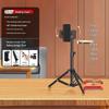 Carbon Steel Phone Stand with Fill Light for Live Streaming and Exam Prep