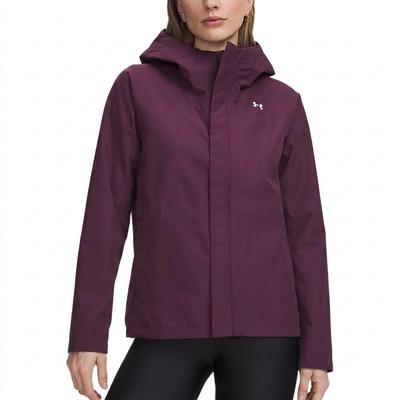 UA Cloudstrike Solid Waterproof Breathable Zip-Up Hooded Jacket Women Jackets 6009571-526