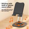 Metal Dualaxis Rotating Phone Tablet Stand With Folding Design For Lazy Viewing Comfort