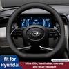 Leder-Autolenkradabdeckung für Hyundai Tucson Nx4 Santa Fe Mx5 Elantra N Palisade Creta Grand Kona 2024 2025 Zubehör