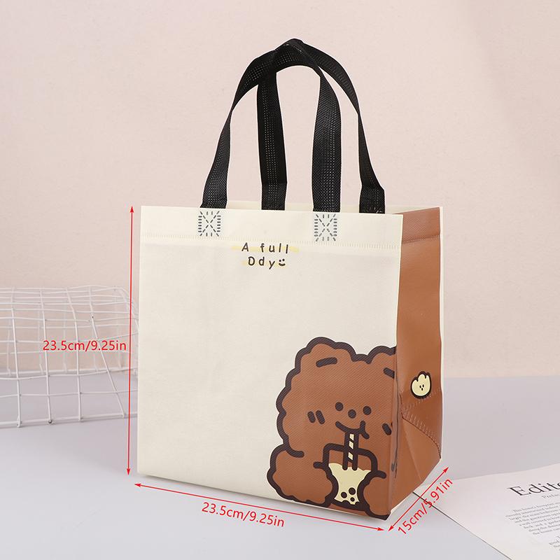 

5 шт. Распродажа Нетканый материал Хозяйственная сумка Модная повседневная Сумка-тоут Большая вместимость Водонепроницаемая Сумка под мышкой Женская A1