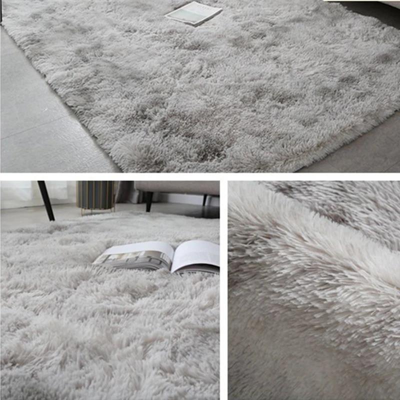Fluffy Large Carpet Living Room Plush Lounge Rug in The Bedroom Floor Mat Soft Velvet Carpets For Children Kids Decoration