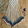 Bohemian Macrame Evil Eye Wall Hanging, Handmade Cotton Rope Decor With Turkish Nazar Amulet, Boho Home Wall Art