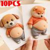 10/1Pcs Stress Relief Stickers Creative Cartoon Dog Belly Pinching Stickers for Phone Notebook Gifts Decor Festival Supplies