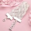 925 sterling silver 8-inch exquisite woven bracelet for men and women, fashionable wedding party jewelry accessories