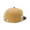 New Era 59FIFTY Cap MLB Houston HOU Side Under ONSPOTZ and Side Flat Summer Sun UV Protection (70823794, NER35C7990) Astros, Wheat/Black/Beige, Patch,