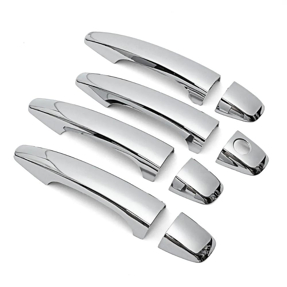 Car Decoration Door Handle Cover For Toyota Sienna XL30 2011- All Model Chrome Silver Cars Accessories Exterior Styling Chrome Silver