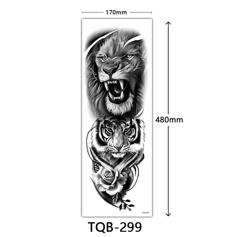 Full Arm Tattoo Sticker, Full Arm Big Picture Tattoo Sticker, Flower Arm Tattoo Sticker Tattoo