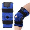 Kniebandage aus Aluminiumlegierung, verstellbare Knie-Kompressionsbandage, Knieunterstützungsschutz (blau)