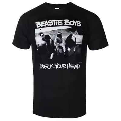 BEASTIE BOYS - CHECK YOUR HEAD Art Pattern Hip Hop Band T-shirt - Casual Street Style Cotton T-shirt for Men and Women