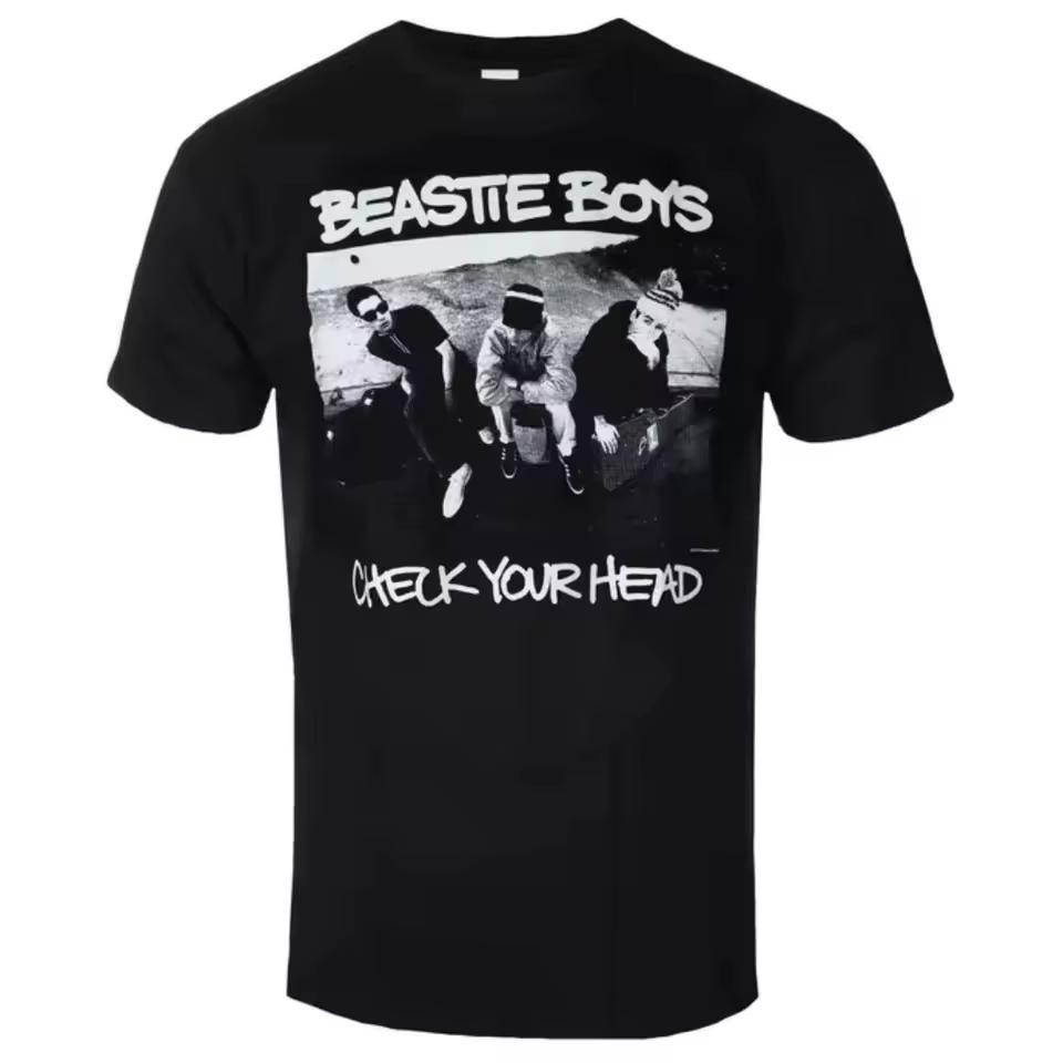 BEASTIE BOYS - CHECK YOUR HEAD Art Pattern Hip Hop Band T-shirt - Casual Street Style Cotton T-shirt for Men and Women