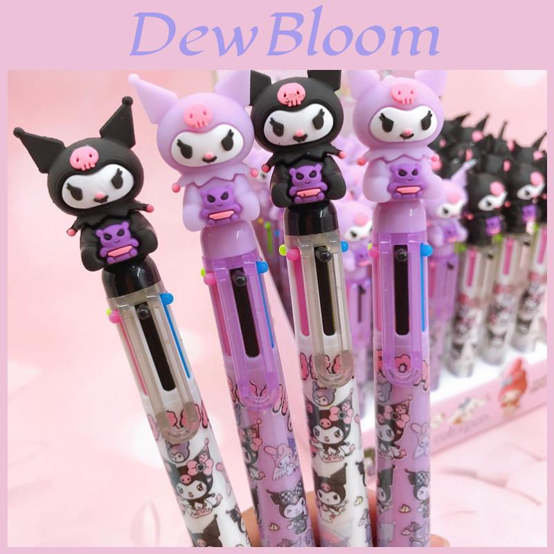 Other Brand Cartoon Kulumu 6-color Ballpoint Pen Set Push Button Type 3d Silicone Doll Design