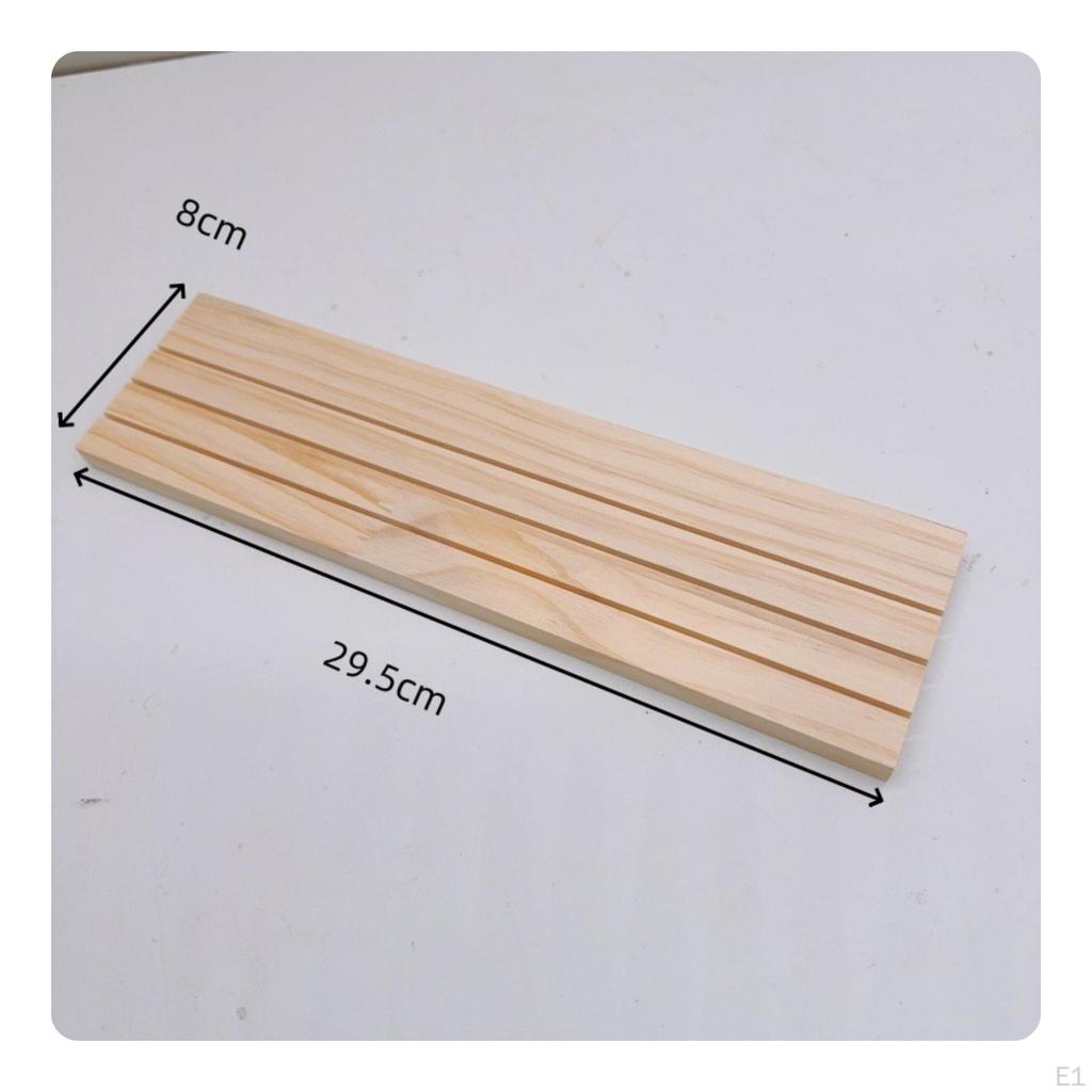 Card Slot Jewelry Display Rack Wooden Wood Earring Stand Tabletop for Shop