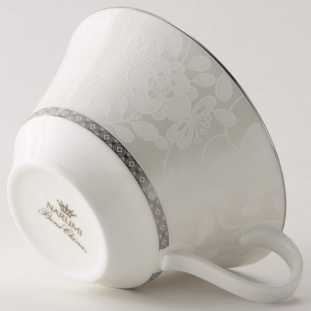 NARUMI Tableware Set Milano Bianca Tea Time Set Pair White 6 Piece Set 51461-21963P