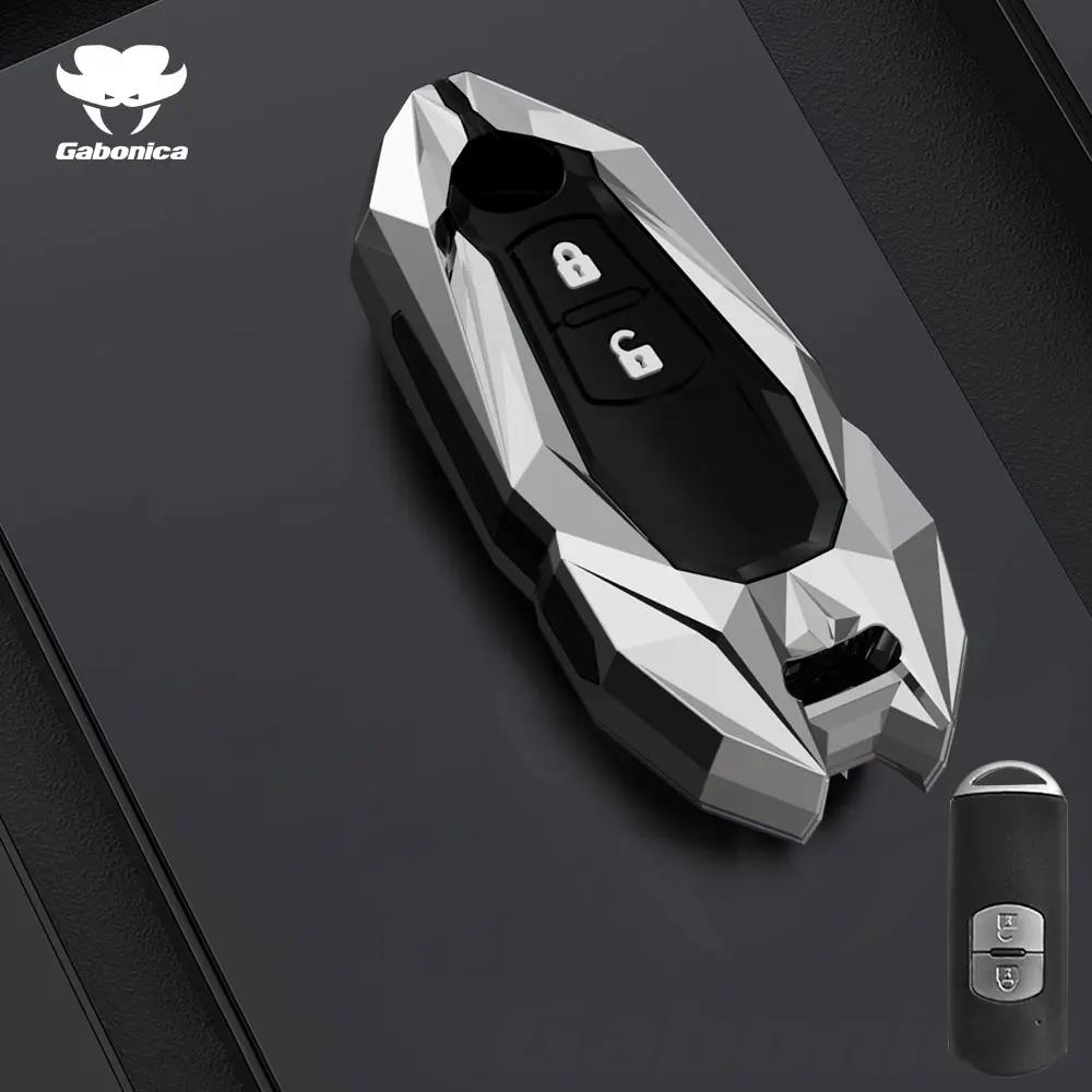 Key Case for Car New 2 3 Buttons Zinc alloy Car Key Fob Case Cover For Mazda 2 3 6 Atenza Axela Demio CX30 CX-4 CX-5 CX5 CX-3 C