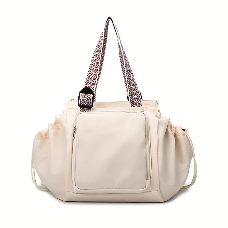 Large Drawstring Backpack, Heavy-Duty Gym Bag with Zipper. Multi-pocket, Durable & Easy-Clean. For Gym, Travel,School & Shopping