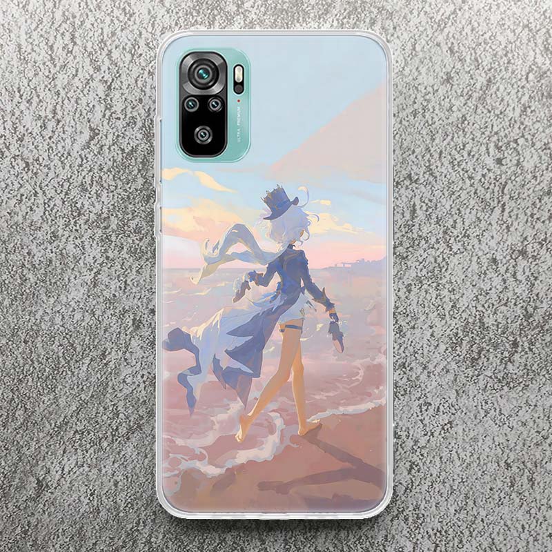 Cute Furina Genshin Impact Print Soft Case for Xiaomi Redmi Note 14 13 12S 11S Phone Shell 10 Pro Plus 11E 11T 12 11 10S 5G Cove