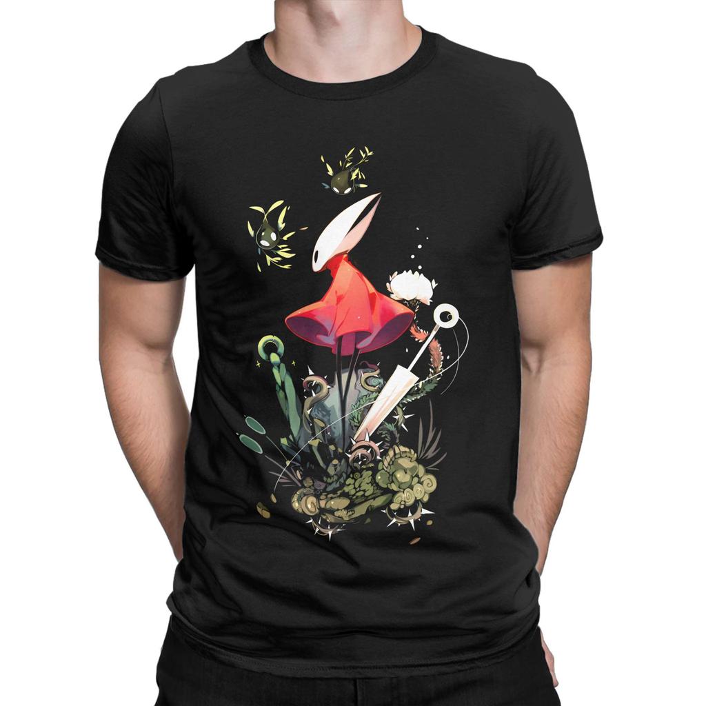 Hollow Knight Spiele T-Shirt Herren Damen 100% Baumwolle Hipster T-Shirt Rundhals T-Shirts Kurzarm Kleidung Neuankömmling