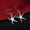 925 Sterling Silver Earrings Fashion Cute Starfish For Women Birthday Gifts Classic Jewelry