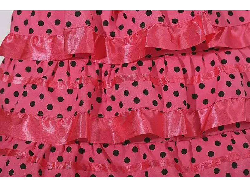 Flamenco-Tanz- und Ballettrock für Mädchen für Auftritte