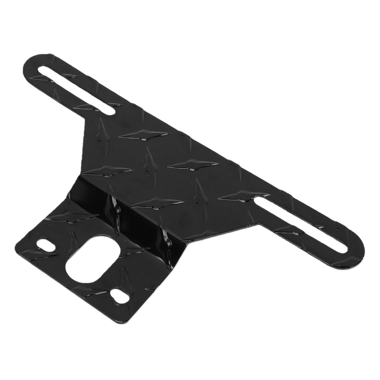 

Trailer License Plate Light Bracket Holder with Mount Hole Universal Aluminum Alloy for Trailer Car RV Truck
