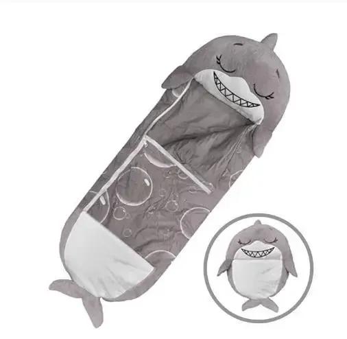 Cartoon Plüschschlafsack mit Puppenkissen Tierdesign für Jungen & Mädchen Baby Geburtstagsgeschenk