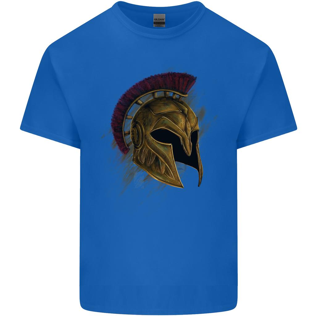 Spartan Helmet Gym Bodybuilding Training Unisexs Light Cotton TShirt