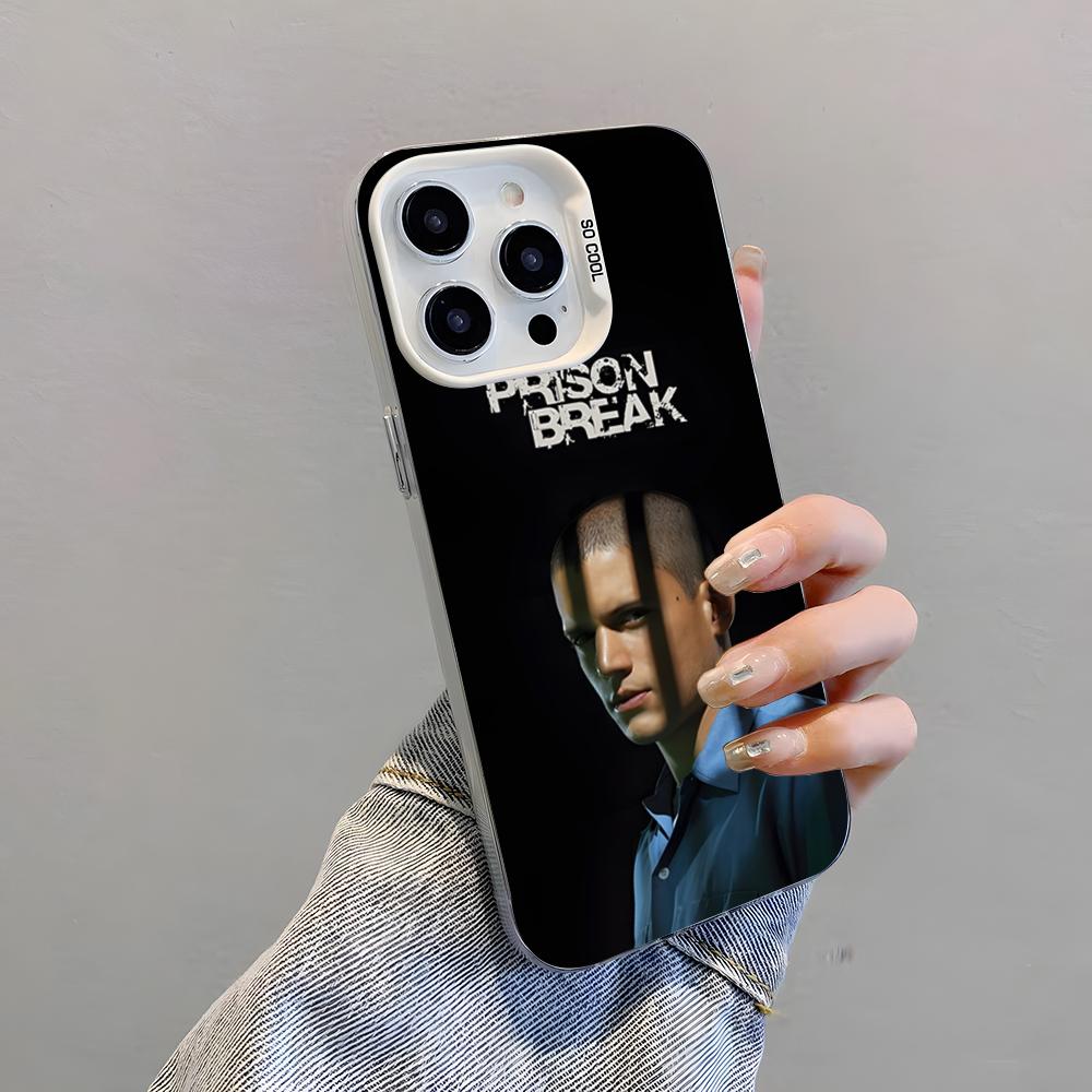 TV P-Prison Break Phone Case For IPhone 17 Pro Max 15 Pro 16 14 Plus 12 13 Mini 11 Pro Shockproof Colorful Cover